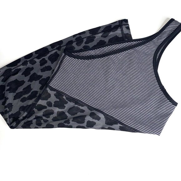 lululemon athletica Tops - LULULEMON Mesh Up One Shoulder Grey Tank Top 4